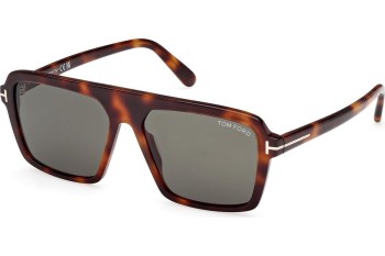 Napszemüvegek Tom Ford Vincent FT1176 53N Szogletes Havana