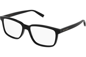 Okulary korekcyjne Saint Laurent SL458 004 Prostokątne Czarne