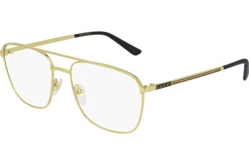 Okulary korekcyjne Gucci GG0833O 002 Pilotki (Aviator) Złote