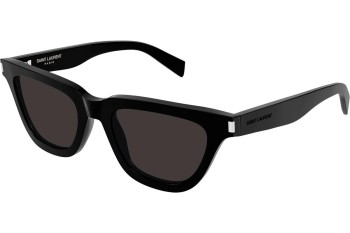 Okulary przeciwsłoneczne Saint Laurent SL462SULPICE 001 Kocie oczy Czarne