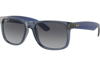 Zonnebril Ray-Ban Justin RB4165 6596T3 Polarized Vierkant Blauw