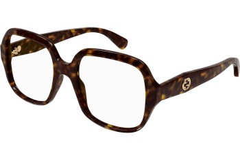 Okulary korekcyjne Gucci GG0799O 002 Kwadratowe Havana