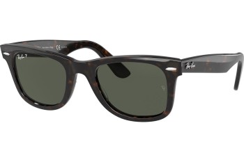 Aurinkolasit Ray-Ban Wayfarer Classic RB2140 902/58 Polarized Kulmikkaat Havana