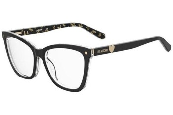 Okulary korekcyjne Love Moschino MOL593 7RM Kocie oczy Czarne