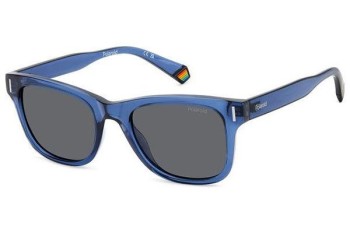 Okulary przeciwsłoneczne Polaroid PLD6206/S PJP/M9 Polarized Prostokątne Niebieskie