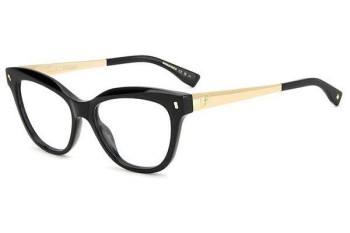 Okulary korekcyjne Dsquared2 D20095 807 Kocie oczy Czarne