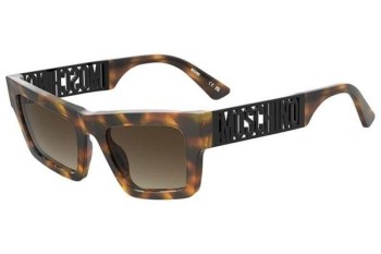 Okulary przeciwsłoneczne Moschino MOS171/S 086/HA Prostokątne Havana