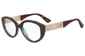 Okulary korekcyjne Moschino MOS640 B17 Owalne Czerwone