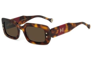 Okulary przeciwsłoneczne Carolina Herrera HER0187/S O63/70 Prostokątne Havana