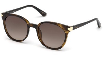 Okulary przeciwsłoneczne Guess GU7550 52F Okrągłe Havana