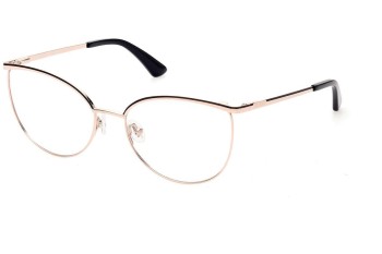 Okulary korekcyjne Guess GU2879 005 Kocie oczy Złote