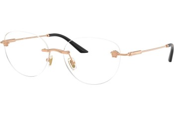 Okulary korekcyjne Versace VE1305 1412 Okrągłe Złote Okulary korekcyjne Versace VE1305 1412 Okrągłe Złote