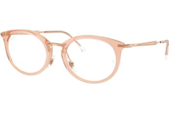 Okulary korekcyjne Ray-Ban RX7255 8124 Okrągłe Różowe Okulary korekcyjne Ray-Ban RX7255 8124 Okrągłe Różowe