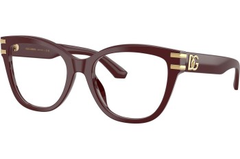 Okulary korekcyjne Dolce & Gabbana DG3418 3091 Kocie oczy Czerwone