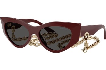 Okulary przeciwsłoneczne Jimmy Choo JC5045U 505787 Kocie oczy Czerwone