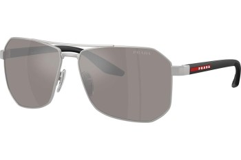 Okulary przeciwsłoneczne Prada Linea Rossa PSA53S 18X80I Kwadratowe Srebrne Okulary przeciwsłoneczne Prada Linea Rossa PSA53S 18X80I Kwadratowe Srebrne