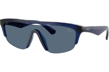 Okulary przeciwsłoneczne Burberry BE4460U 411080 Prostokątne Niebieskie