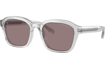 Okulary przeciwsłoneczne Emporio Armani EA4245U 62507N Kwadratowe Przezroczyste