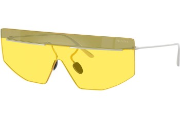 Okulary przeciwsłoneczne Prada PRB55S 1BC20O Pojedyncze | Shield Srebrne