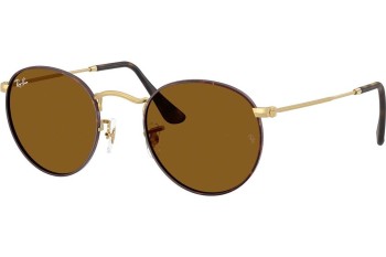 Okulary przeciwsłoneczne Ray-Ban Round Metal RB3447 927533 Okrągłe Havana