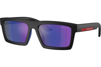 Okulary przeciwsłoneczne Prada Linea Rossa PSA07S 1BO05U Prostokątne Czarne Okulary przeciwsłoneczne Prada Linea Rossa PSA07S 1BO05U Prostokątne Czarne
