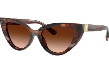 Okulary przeciwsłoneczne Dolce & Gabbana DG4497 322274 Kocie oczy Havana