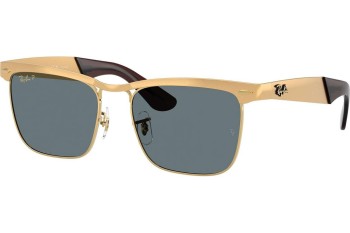 Okulary przeciwsłoneczne Ray-Ban Wayfarer Deluxe RB3875 92763R Polarized Kwadratowe Złote Okulary przeciwsłoneczne Ray-Ban Wayfarer Deluxe RB3875 92763R Polarized Kwadratowe Złote