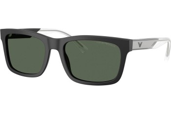 Okulary przeciwsłoneczne Emporio Armani EA4224 500171 Prostokątne Czarne