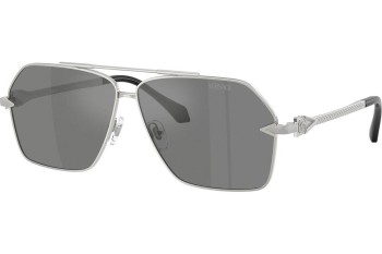 Okulary przeciwsłoneczne Versace VE2284 10006G Pilotki (Aviator) Srebrne Okulary przeciwsłoneczne Versace VE2284 10006G Pilotki (Aviator) Srebrne