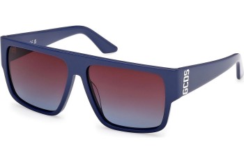 Okulary przeciwsłoneczne GCDS GD0063 90T Kwadratowe Niebieskie Okulary przeciwsłoneczne GCDS GD0063 90T Kwadratowe Niebieskie