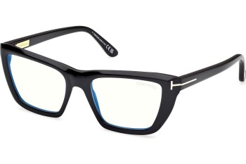 Okulary korekcyjne Tom Ford FT6047-B 001 Kocie oczy Czarne Okulary korekcyjne Tom Ford FT6047-B 001 Kocie oczy Czarne