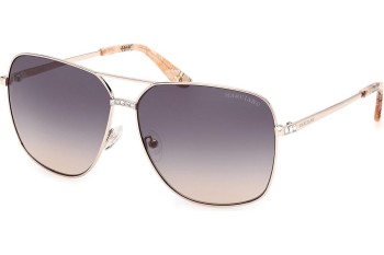 Okulary przeciwsłoneczne Marciano GM00022 32W Pilotki (Aviator) Złote