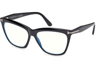 Okulary korekcyjne Tom Ford FT6064-B 001 Kocie oczy Czarne