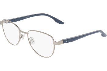 Okulary korekcyjne Nike 5401 045 Pilotki (Aviator) Srebrne Okulary korekcyjne Nike 5401 045 Pilotki (Aviator) Srebrne