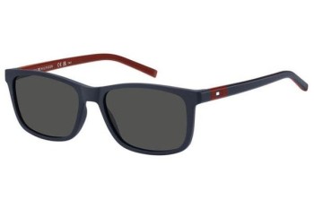 Okulary przeciwsłoneczne Tommy Hilfiger TH2244/S PJP/IR Prostokątne Niebieskie Okulary przeciwsłoneczne Tommy Hilfiger TH2244/S PJP/IR Prostokątne Niebieskie