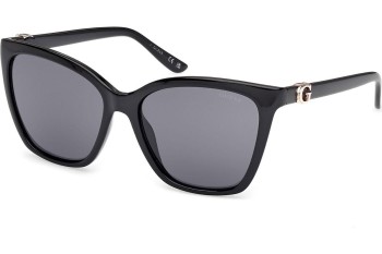 Okulary przeciwsłoneczne Guess GU00191 01A Kocie oczy Czarne