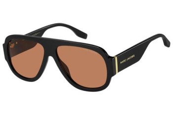 Okulary przeciwsłoneczne Marc Jacobs MARC843/S 8LZ/W7 Pilotki (Aviator) Czarne Okulary przeciwsłoneczne Marc Jacobs MARC843/S 8LZ/W7 Pilotki (Aviator) Czarne