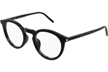 Okulary korekcyjne Saint Laurent SL347/F 001 Okrągłe Czarne