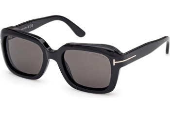 Okulary przeciwsłoneczne Tom Ford Natalia 02 FT1283 01A Kwadratowe Czarne