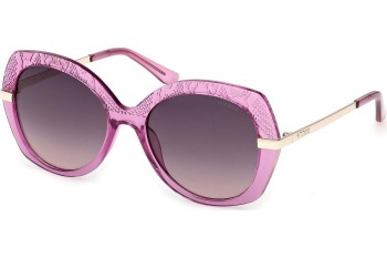 Okulary przeciwsłoneczne Guess GU00215 81B Kocie oczy Fioletowe