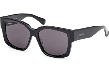 Okulary przeciwsłoneczne Max Mara Glimpse 7 MM0145 01A Kwadratowe Czarne Okulary przeciwsłoneczne Max Mara Glimpse 7 MM0145 01A Kwadratowe Czarne