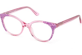 Okulary korekcyjne Guess GU50267 077 Kocie oczy Różowe