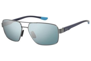 Okulary przeciwsłoneczne Under Armour UATAKEOFF/G 5UV/61 Prostokątne Szare Okulary przeciwsłoneczne Under Armour UATAKEOFF/G 5UV/61 Prostokątne Szare