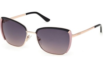 Okulary przeciwsłoneczne Guess GU00218 05B Kocie oczy Złote