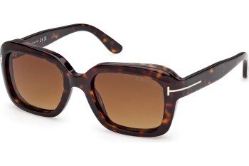 Okulary przeciwsłoneczne Tom Ford Natalia 02 FT1283 52F Kwadratowe Havana
