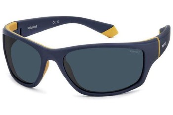 Okulary przeciwsłoneczne Polaroid PLD2135/S 2FN/C3 Prostokątne Niebieskie