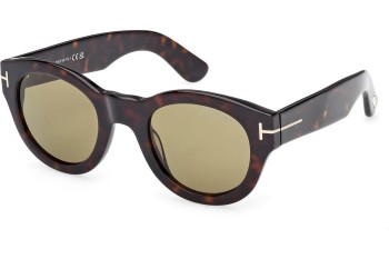 Okulary przeciwsłoneczne Tom Ford Lucinda FT1212 52N Okrągłe Havana Okulary przeciwsłoneczne Tom Ford Lucinda FT1212 52N Okrągłe Havana