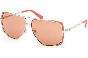 Okulary przeciwsłoneczne Guess GU00220 43E Kocie oczy Pomarańczowe