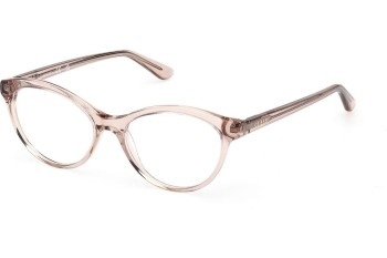 Okulary korekcyjne Guess GU50273 057 Kocie oczy Brązowe