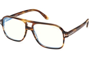 Okulary korekcyjne Tom Ford FT6058-B 055 Kwadratowe Havana